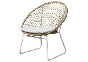 China All Weather Use Aluminum Woven Rope Outdoor Table Chairs factory
