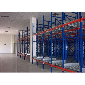 Flexible Flow Through Racking System , Gravity Warehouse Roller Racking Systems