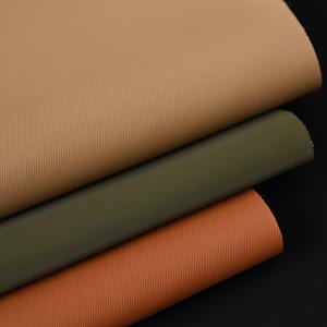 China Waterproof Soft Nylon Texture Semi-PU Leather Brushed Bottom Handbag Faux Leather factory