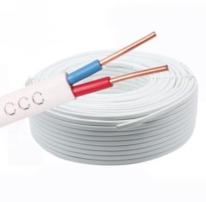 China White Sheath BVVB PVC Insulated Copper Cable For Home Furnishings factory