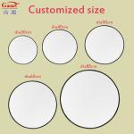 Customized Size Antique Gold Vintage Bathroom Round House Decor Plastic Frame