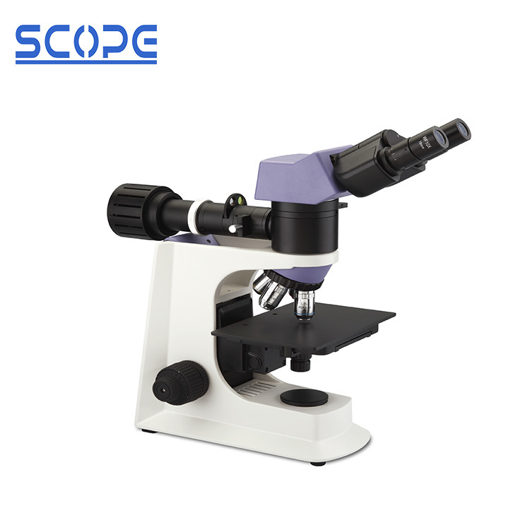 China 10X-18mm Eyepiece Upright Metallurgical Microscope Reflecting Halogen Illumination factory