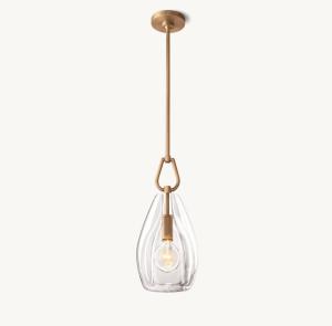 China Bronze Cylinder Suspended Pendant Light Contemporary LED Botanist Flute Pendant factory