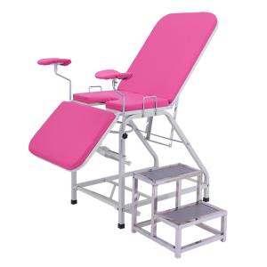 China Cheap Price Pink Color Hospital Portable Gynecological Operating Table factory