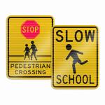 OEM Mandatory Reflective Traffic Signs Speed Limit For Road Safety Warning