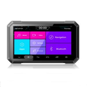 China IP67 76MHz 7 Inch Sat Nav , 1.5W Android Motorcycle GPS 1GB RAM16GB ROM factory
