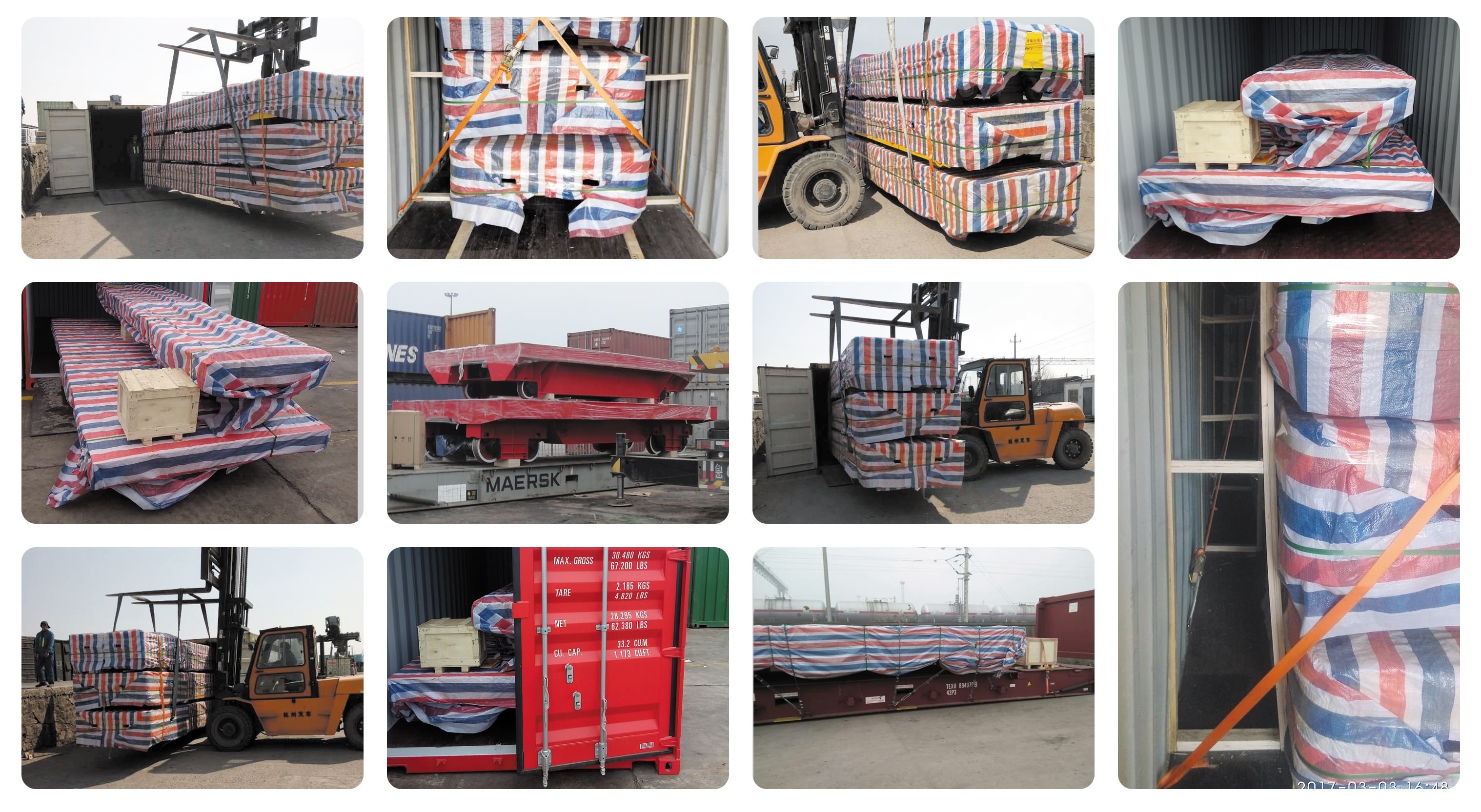 Flat Rail Guided Warehouse Battery Transfer Cart