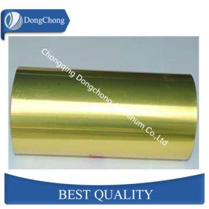 China Gold Household Aluminum Foil Finish Rolling For Barbecue 20-24mic factory
