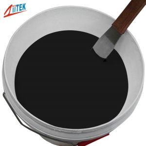 China High Temperature Waterproof Dull Black Solid Thermal Epoxy Glue for Electronic Components Potting on sale