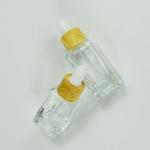 Silk-screen Printing 10ml 15ml Glass Packaging Square Shape Bottle for Hair