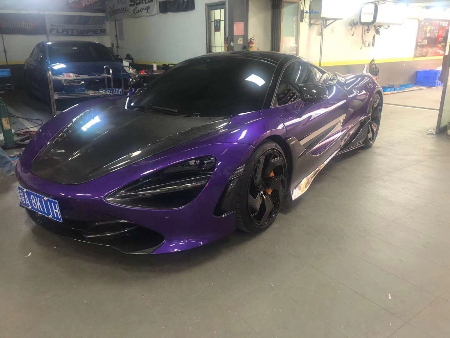 For McLaren 720S Carbon Fiber Hood 720S Upgraded Top-style Carbon Fiber Hood Engine Cover