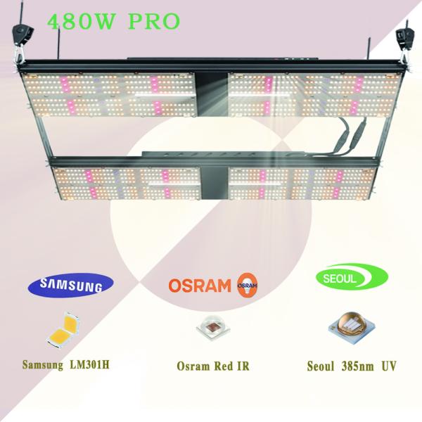 1248umol/s IP20 SAA Dimmable Led Grow Light 730nm 480W Quantum Board