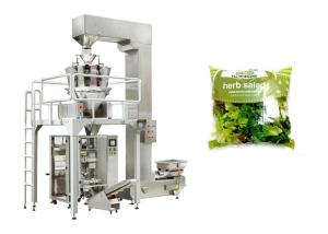 China Lettuce Leaves Salad 5-60 Bags / Min Vegetable Packaging Machine factory