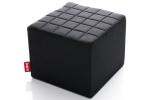 Middle East Style Square Leather Stool , Wooden Frame Living Room Stools