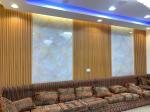Laminated Wpc Indoor Wall Panel Water Resistant 15cmx26mmx3m