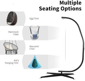 China Upgrade Relaxation Experience Hammock Swing Chair Iron Tube Frame Mail Packing factory