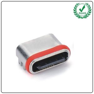 USB-20C-F-01SF03 IPX8 Waterproof USB Type C Receptacle 16 Pin SMT Right Angle