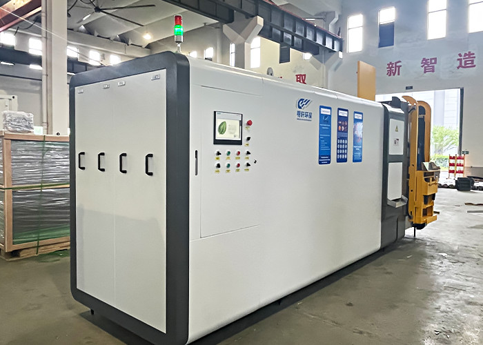 4400*1176*2025mm Independent 500Kg Daily Capacity Waste Food Compost Machine