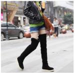 Newest Fashion Women's Knee Boots Over Knee Inner Wedge Boots Ladies Sexy Winter