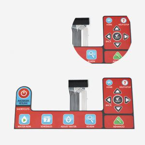 China Category LED Displays Black Membrane Switch Panel with 1 Million Cycles Life Span factory