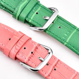 China Custom Cowhide Watch Strap 12-24mm , Soft Leather Watch Band Waterproof factory