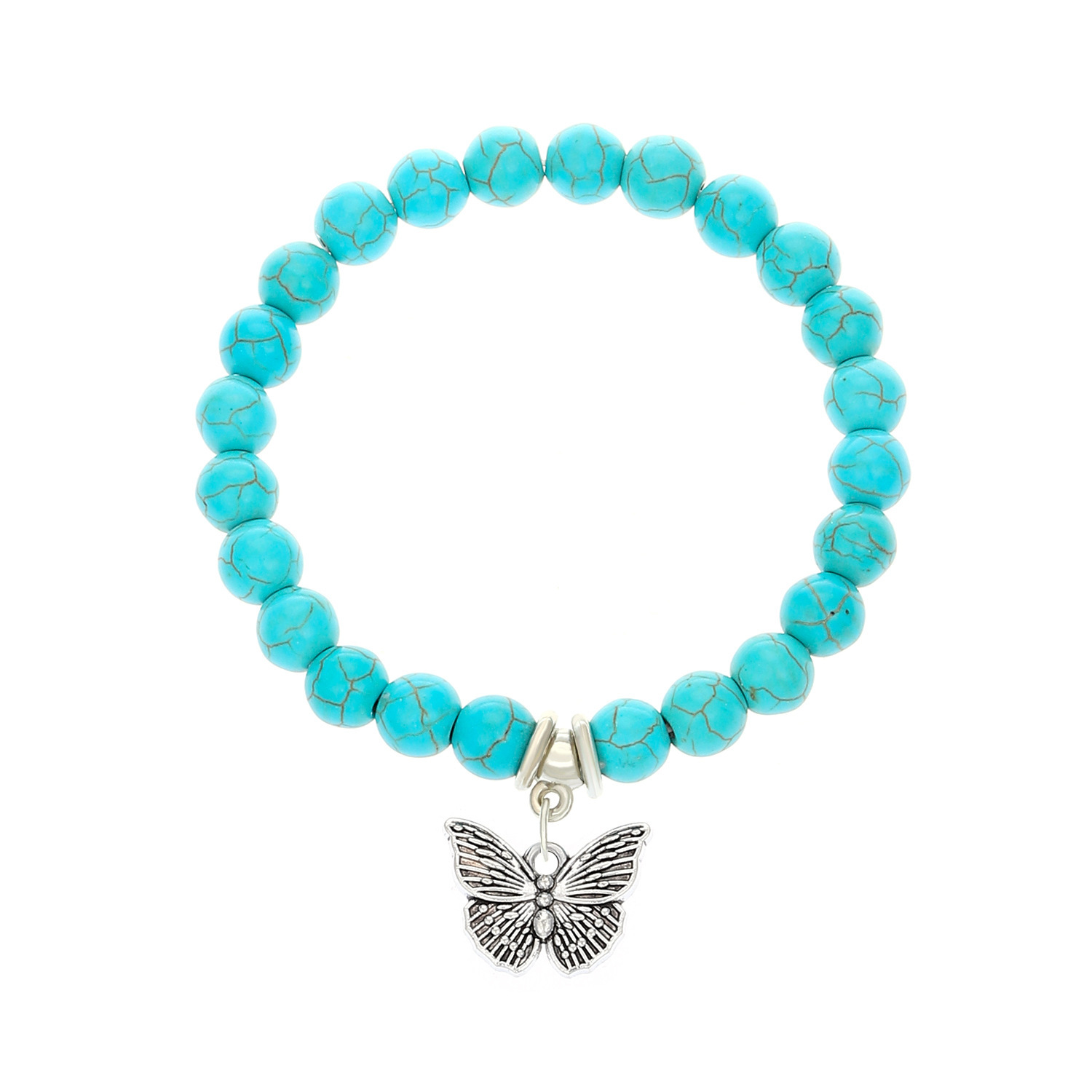 Bohemian Turquoise Beaded Bracelet Ethnic Cross Starfish Turtle Bracelet European And American Turquoise Bracelet