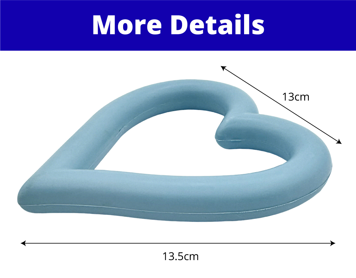 Heart-Shaped Rubber Pet Toy