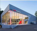 Long Span Commercial Metal Buildings Steel Structure Showroom Exhibition Center
