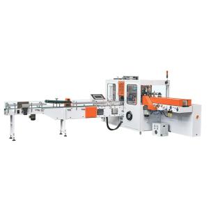 China OPP Film Stepless Converter Paper Napkin Packing Machine , Double Transducer Tissue Packing Machine factory