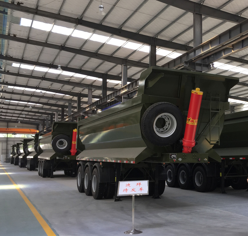 100 Tons Double Axles U Shaped End Rear Tipper Dumper Semi Truck Trailer for in Market