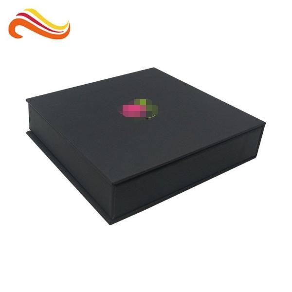 Chocolate Packing Custom Paper Packing Box Black Color With Food Grade Tray
