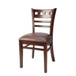 50pcs Wooden Restaurant Ladder Back Chair Modern Style Customized Dining Chair