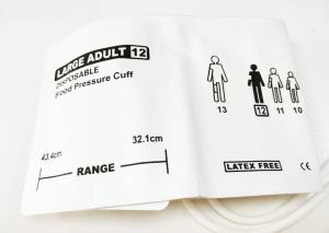China Critikon Disposable NIBP Cuff Extra Large Adult Blood Presssure Cuff Monitor factory