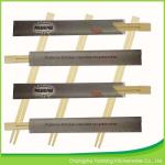 24cm Disposable Nature Twins Bamboo Chopsticks ; Open Paper Packing