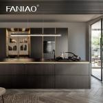 Wholesale Custom Kitchen Cabinet Melamine Luxury Villa Kitchen Cabinet