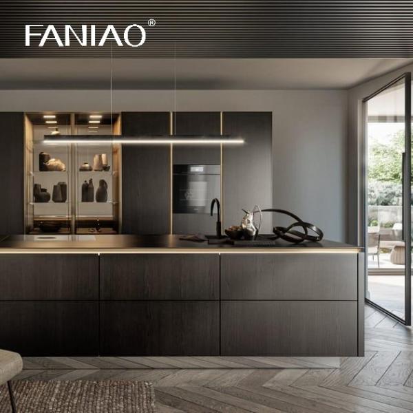 Luxury Modular Cabinets Kitchen Design Wooden House Furniture Melamine Board