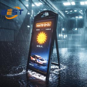 China Battery-Powered Portable LED Signage with Android 9.0, IP65 Waterproof &amp; 50000mAh Long-Lasting factory