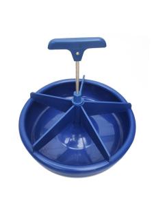 China Farrowing Cage Round Feeder Trough 33.5cm Plastic Piglet Feeder factory