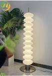 Nordic White Cream Style Decorative Light Luxury Glass Gourd Floor Lamp