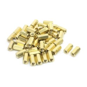 M3 X 8 + 6mm Hex Brass Standoff Screw Electronic Fasteners For PCB Spacer