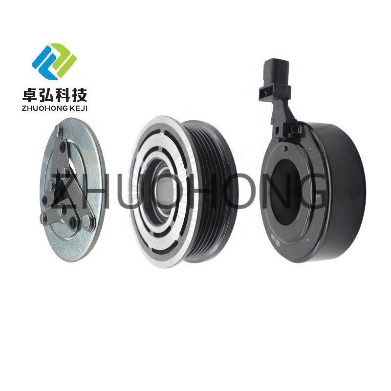 Auto AC Compressor Pulley Clutch Kit 6PK 117MM 12V for Range Rover Evoque 2.0 T 4x4