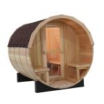 Red Cedar Wood Traditional Sauna Room Far infrared Barrel Steam Room