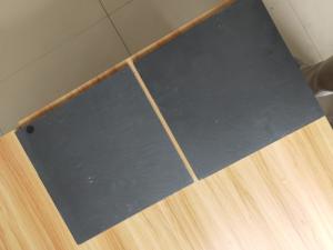 China Natural Black Polished Slate Paver Tiles 150x600mm factory