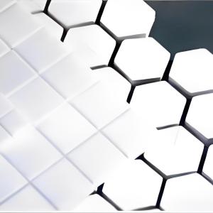 China Wear Resistance Mosaic Ceramic Wear Liners AI2O3 Square Hexagon Shape factory