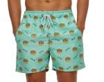 3D Print Plus Size Beach Shorts Cartoon Printed Mens Surf Trunks Nontoxic