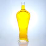 Custom Cap 500ml 700ml 750ml Unique Shape Glass Bottle for Rum Vodka Whisky