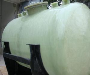 China FRP Food Brewing Green Beer Storage Tank Horizontal 1400mm 2m3 factory