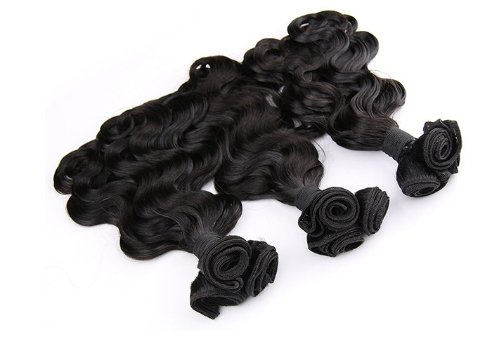 Small Body Wave 300g Per 3 Bundles Natural Black Grade 7A Virgin Hair Funmi Human Hair Weave