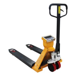 China 2T Hand Pallet Truck Scales Wear Resistant With Hydraulic Drum Lifter factory
