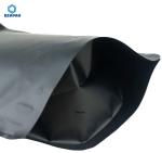 Resealable Stand Up Plastic Matt Black Stand Up Mylar Bags